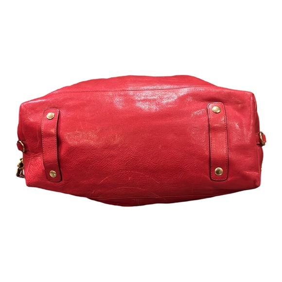 Coach Vintage Madison Sabrina Satchel Deep Pink Red Handbag Shoulder Bag Purse - Picture 10 of 14